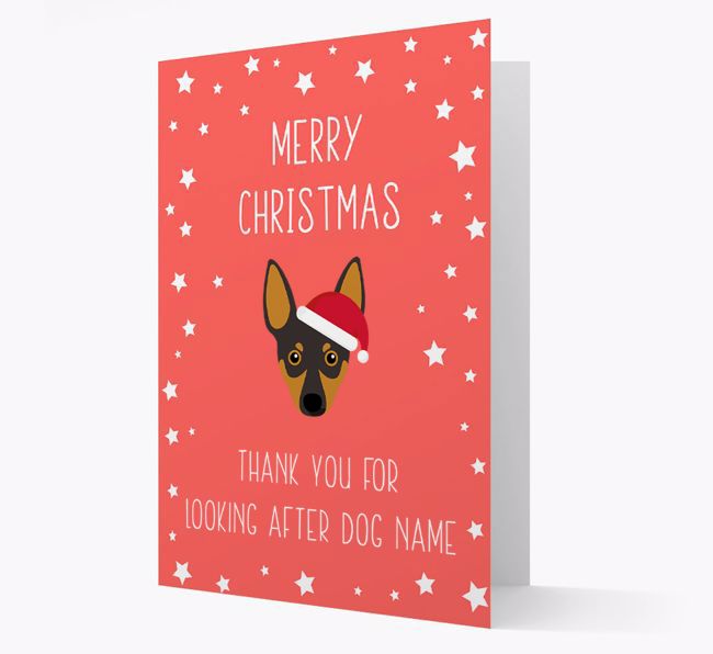 'Thank You' Christmas Card with your {breedFullName} Christmas Icon